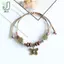 Cá Tính Có Thể Điều Chỉnh Vòng Tay Đính Hạt Gốm Vintage Phong Cách Dân Tộc Bướm Mặt Dây Chuyền Vòng Tay Bohemian Trang Sức Quà Tặng