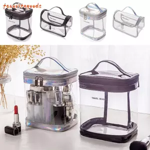 Túi đựng mỹ phẩm FAVORITEGOODS, Túi vệ sinh trong suốt PVC, Lưu trữ đa chức năng thời trang Dung tích lớn Túi đựng đồ du lịch Sử dụng du lịch