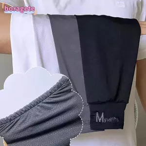 Tay áo BORAGETE, Găng tay dài tay bằng lụa băng chống tia cực tím, Chống trượt thoáng khí Kích thước lớn tay áo chống nắng lái xe