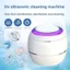 Máy làm sạch siêu âm DONOVANQQ, Máy làm sạch giữ ánh sáng UV cầm tay Mini, Sử dụng tại nhà 2 chế độ Máy làm sạch răng giả nâng cấp cho người giữ