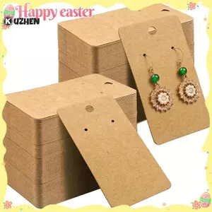 Thẻ trưng bày bông tai giấy KUZHEN 50 / 100 miếng - Hộp đựng bông tai móng tay và vòng DIY, Nhãn trưng bày trang sức, Đồ dùng tạm trú HOT