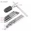 Belleshopp Bộ cờ lê Tap 9 Cái/bộ Vòi vít & Mũi khoan xoắn hình chữ T Threading Tap Bộ dụng cụ cầm tay