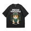 Bán Áo Sơ Mi Meow Mèo Con In Hình 100% Cotton Cổ Tròn Áo Thun Unisex Hàng Có Sẵn