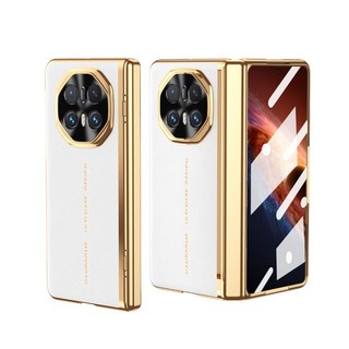 Vỏ mạ da thuần chay Honor Magic V6 V5 V3 Vỏ bảo vệ màn hình tích hợp