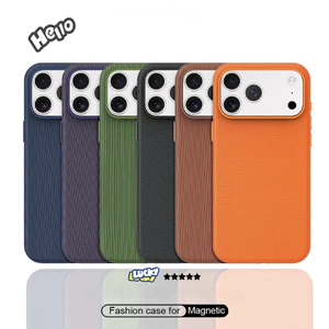 Ốp Điện Thoại Từ Tính Vải Tech Cho iPhone 17 Pro Max 16 15 14 13 17 Vỏ Khí Chống Sốc Bảo Vệ Mặt Sau Vỏ