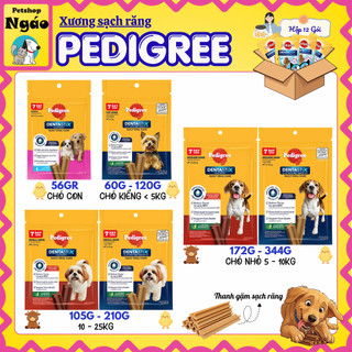 [ Hộp 12 gói ] Bánh xương cho chó Pedigree Dentastix , Bánh thưởng chăm sóc răng miệng