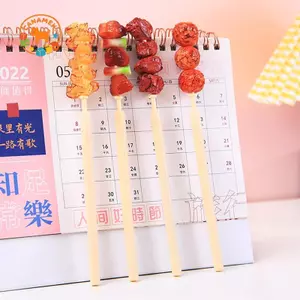 CANAMEK Kebab Hình Bóng Sáng Tạo Bút Chữ Ký Bút Văn Phòng Phẩm Dễ Thương Văn Phòng Sáng Tạo Đồ Dùng Học Tập Chien Thịt Bò Thịt Viên Sò Hình Thịt CSF