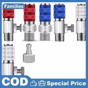 1 Bộ 1 / 8 Inch BSP Nam Và Nữ Kết Nối Adapter Bàn Chải Không Khí Phụ Kiện Airbrush Qui Ngắt Kết Nối Khớp Nối Phát Hành Lắp Cắm