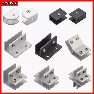 YRBWD Kệ Giá Đỡ Kẹp, Kệ Kẹp Bảng Giá Đỡ Kẹp Kính, Làm Dày Đồ Nội Thất Phần Cứng Kệ Hỗ Trợ Cho 6-12mm