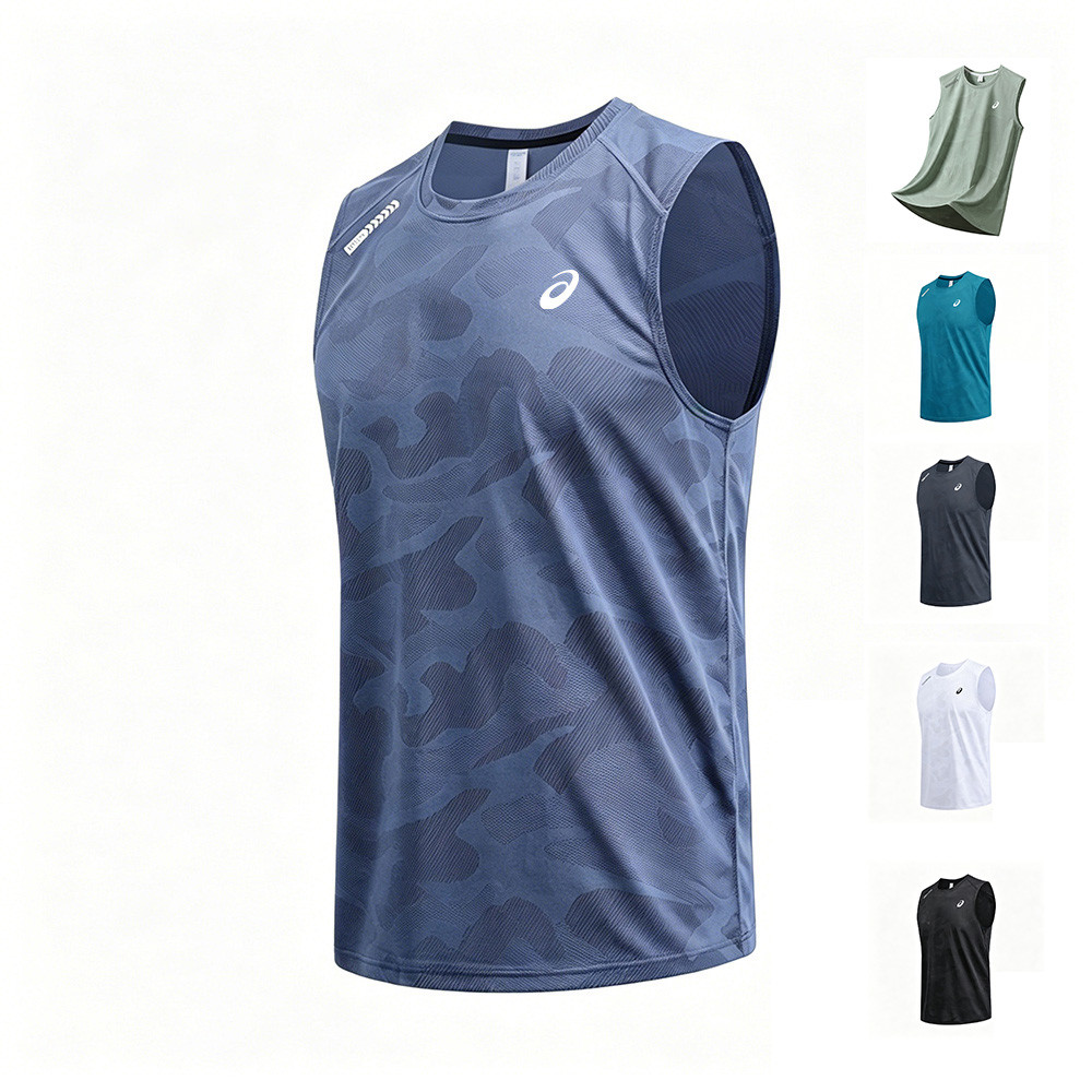 Nam Mới Nhanh Khô Tank Top Thể Thao Thoáng Khí Áo Chạy Bộ Không Tay