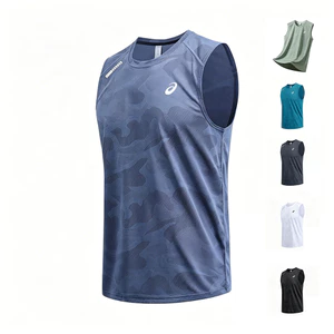 Nam Mới Nhanh Khô Tank Top Thể Thao Thoáng Khí Áo Chạy Bộ Không Tay