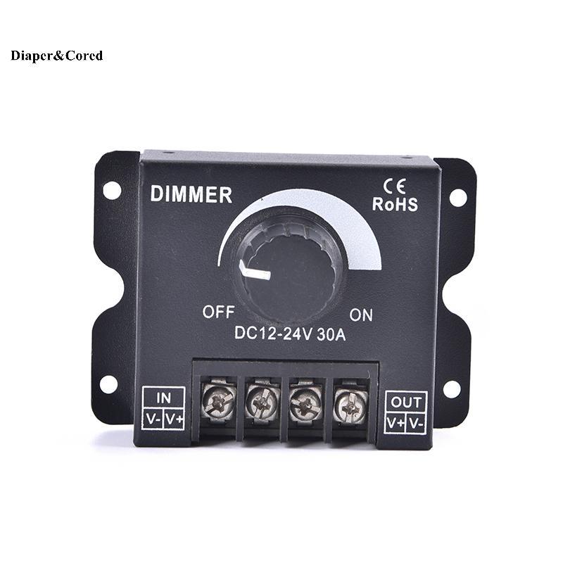Công tắc điều chỉnh độ sáng LED DIAPER & CORED DC 12V 24V 30A Bộ điều chỉnh điện áp 360W Bộ điều khiển có thể điều chỉnh cho dải đèn LED Đèn mờ YTH