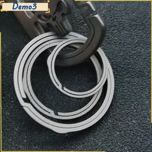 Mặt dây chuyền khóa móc khóa, Vòng chìa khóa hợp kim titan thật TC4 20 / 25 / 33mm, Móc khóa xe đẩy bên siêu nhẹ Quà tặng sáng tạo cho nam