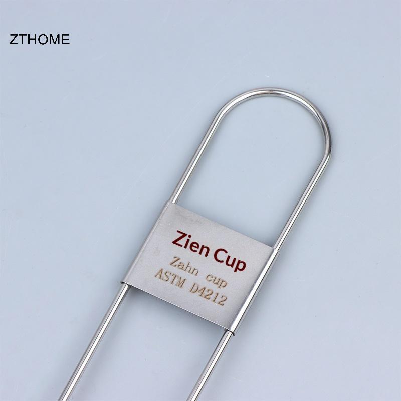 ZTHOME Phòng thí nghiệm Zahn Độ nhớt Cốc thép không gỉ Đa lựa chọn Việt Nam để đo lưu lượng chất lỏng chính xác HOT