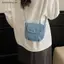 # HB # Túi xách Denim dành cho nữ Ví đeo vai đeo chéo hợp thời trang Vải mềm cho trường học Dailymuting.