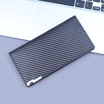 ví tiền nam ví tiền nam học sinh Ví Nam Ví Dài Sợi Carbon Siêu Mỏng Phù Hợp Với Túi Ví Đa Thẻ Ví Ví Sợi Carbon