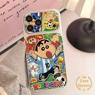 Ốp lưng tương thích cho iPhone 17 16 12 15 11 13 14 Pro Max 17 Air 14 Plus Phim hoạt hình sáng tạo Crayon Shin-chan No. 10 Hộp đựng nhãn dán tức thì