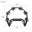 Guansfs Tambourine cho trẻ em Bộ gõ bằng nhựa Tambourines cầm tay với 4 chuông leng keng Chuông hình bán nguyệt Nhạc cụ dành cho người lớn Trường học và bữa tiệc