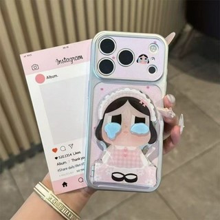 Màu Rắn Polka Dot Khóc Trường Hợp Điện Thoại Trẻ Em Cho iPhone 17 16 15 14 13 12 11 Pro Max X XR XS Max 7 8 Plus SE2020