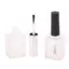 Chai sơn móng tay tròn mờ rỗng 15ml có bàn chải di động Hộp đựng móng tay nghệ thuật thủy tinh Chai dầu móng tay chống ánh sáng VN