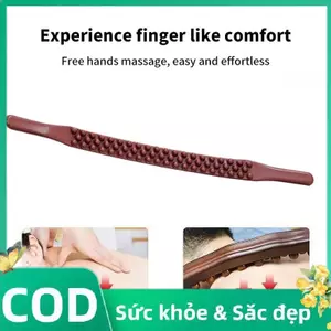 Trong Kho 59 Hạt Phổ Trở Lại Massage Cạo Stick Bụng Massager (Nhựa) Cá Tuyết