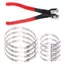 Exhila 9 Chiếc Ô Tô Kẹp Kìm Bộ CV Khởi Động Kẹp Kìm 35 Mm Hàm Mở Và 8 Chiếc Thay Thế Dây Uốn