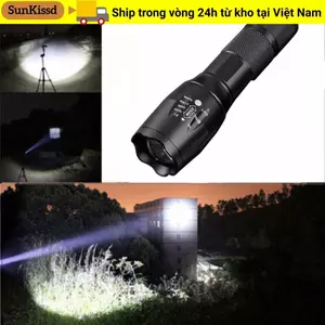 Đèn pin SUNKISSD Cắm trại Thực tế Bền 500 Lumen LED