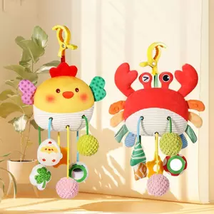 HL 1 Cái Mới Giường Cho Bé Treo Dây Rút Đồ Chơi Sơ Sinh Xe Đẩy Cho Bé Đồ Chơi Dễ Thương Động Vật Giáo Dục Tay Cầm Sang Trọng Vui Vẻ Đi Ngủ Đồ Chơi LMWU