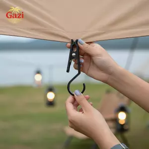 Kẹp tán ngoài trời di động cao cấp - Móc đa năng Ra để cắm trại và du lịch - Giải pháp bền bỉ, chịu thời tiết để an toàn Hà [VN]