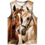 Mới Cool Horse Graphic 3D Print Tank Top Nam, Áo thun không tay thời trang mùa hè, Áo Vest thể thao thông thường mềm mại
