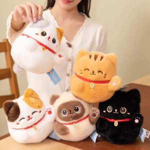 Bán chạy Sáng Tạo Mèo May Mắn Sang Trọng Búp Bê Dễ Thương Series Sanhua Cat Paipai Le Búp Bê Bàn Với Quà Tặng Búp Bê