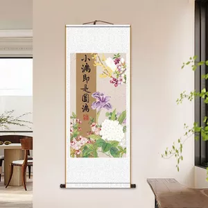 Xiaoman Là Hoàn Hảo Thư Pháp Hoa Chim Cuộn Tranh Phong Cách Trung Hoa Mới Phòng Khách Học Phòng Ngủ B & B Zen Tranh Trang Trí 6.24