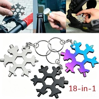 Cờ Lê Đa Năng 18 Trong 1 Hình Bông Tuyết Bằng Thép Không Gỉ