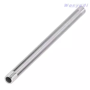 Ống ren WANYEDI, Ống kết nối dài 20cm bằng thép không gỉ 304, Lắp đặt dễ dàng bền bỉ G1 / 4 Nam Ống dẫn nước bạc Lắp hệ thống nước gia đình