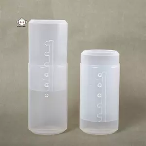 Maybest Giá đỡ bàn chải trang điểm PVC có thể điều chỉnh chiều cao hiển thị Hộp đựng cốc có nắp {VN}