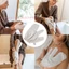 Găng tay Massage lụa thô tẩy tế bào chết có cổ tay đàn hồi - Spa Beauty Skin Wash
