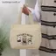 COD Hoạt Hình Dễ Thương In Họa Tiết Canvas Túi Xách Đa Năng Nhân Viên Văn Phòng Túi Ăn Trưa Túi Tote MỚI