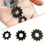 Bánh Xích Răng Kim Loại 9T / 11T / 13T Đen GearDC Động Cơ 1 Máy Tính 25H Dây Xích Động Cơ