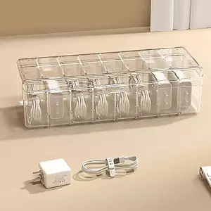 Hộp đựng thẻ giao dịch GHX Hộp đựng thẻ Acrylic Bảo quản sở thích chắc chắn Bảo vệ với 7 ngăn chia có thể tháo rời cho thẻ giao dịch VN