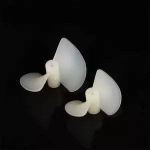 GHX 1 Cặp D22mm / 26mm CW / CCW Điện Nylon Chống Đỡ Vít DIY Trắng Hai Lá Cánh Quạt Cho Rc Thuyền Mô Hình 2mm Trục VN