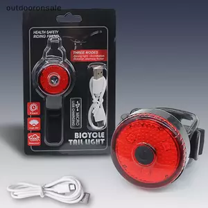 Đèn hậu xe đạp có thể sạc lại USB - Đèn hậu an toàn đi xe đạp LED chống nước có báo động FSI