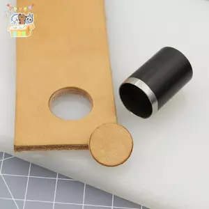 Đấm lỗ tròn 15 kích cỡ (1-15mm), Bộ dụng cụ cắt lỗ rỗng có hộp đựng, đục lỗ bằng da, Máy cắt khuôn thủ công bằng da ELWW