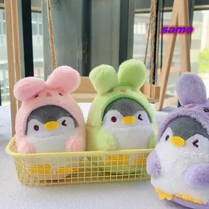 SAMO Ba Lô Búp Bê Sang Trọng Mặt Dây Chuyền, Hoạt Hình 12cm Dễ Thương Chim Cánh Cụt Sang Trọng Đồ Chơi, Kawaii Mini Chim Cánh Cụt Trẻ Em Quà Tặng Chim Cánh Cụt Búp Bê Móc Khóa Phụ Kiện Búp Bê