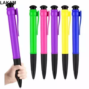 LAKAM Bút Viết Oversize, Bút Bi Lớn Bằng Nhựa, Đạo Cụ Đồ Chơi Sáng Tạo Mới Lạ Đồ Chơi Bút Trung Lập Khổng Lồ Văn Phòng Phẩm