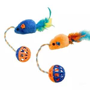 Interactive Plush Mouse Cats Toy Bells Stimulate Instincts Playtimes
