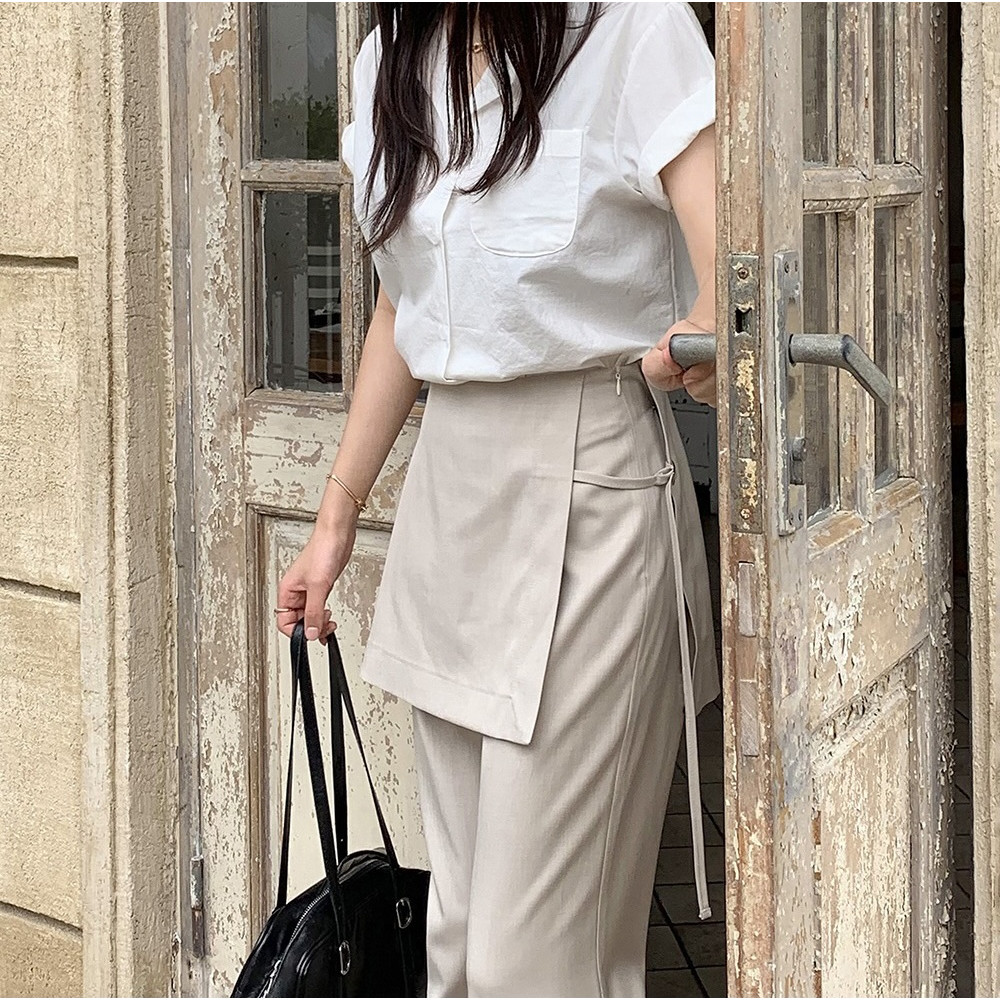 SUXI Quần nữ lưng cao có dây rút - Phù hợp mọi mùa