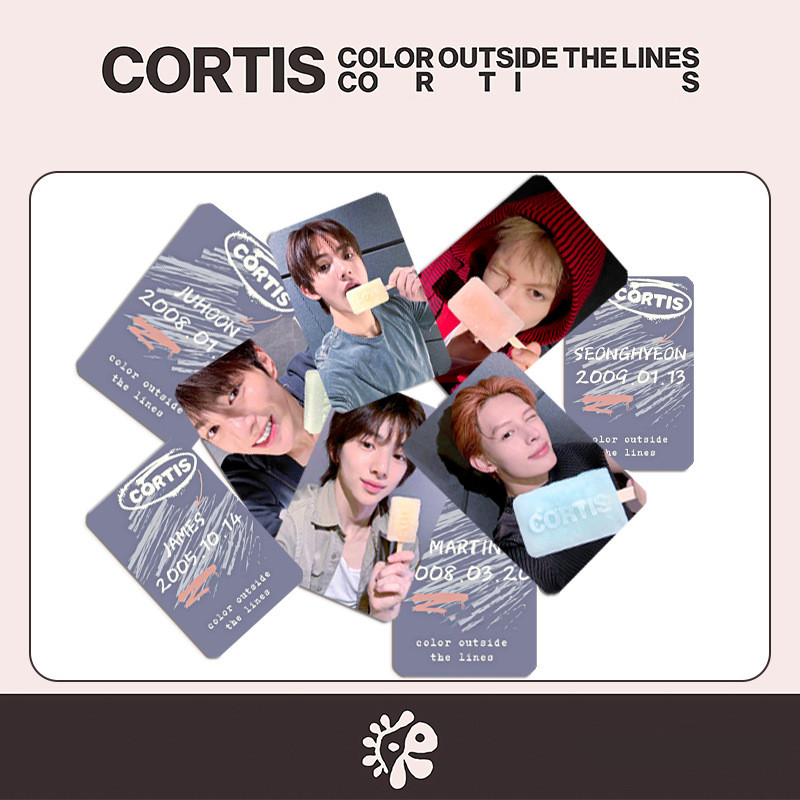 HK1 5 Cái / bộ CORTIS LOMO Card Album Mini MÀU NGOÀI CÁC DÒNG Bưu Thiếp Bộ Sưu Tập MARTIN Ngoại Vi KH1