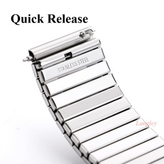 Vòng đeo tay đồng hồ bằng thép không gỉ đàn hồi linh hoạt 14 / 16 / 18 / 20 / 22mm Dây đeo đồng hồ kim loại mờ cho dây đeo đồng hồ thạch anh nam nữ
