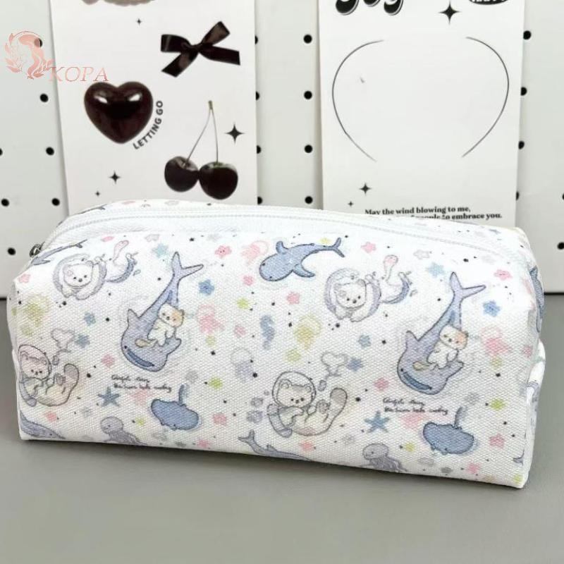 KOPA 1 Sinh Viên Đơn Giản Túi Đựng Bút Chì Hàn Quốc Dung Tích Lớn Văn Phòng Phẩm Túi Bảo Quản Túi Trang Điểm Nhỏ Tổ Chức Du Lịch Túi Đựng Mỹ Phẩm VN