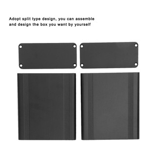 Làm mát bằng nhôm AWNGD, Hộp nhôm thiết kế loại chia 38 x 88 x 100mm, Dụng cụ DIY Dụng cụ điện tử nhôm hợp kim nhôm màu đen mờ